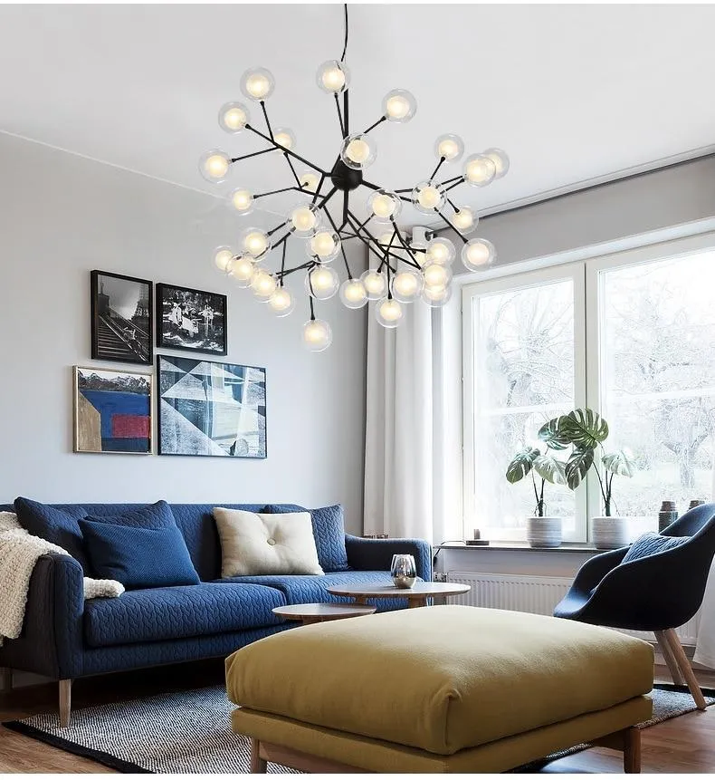 LED firefly sputnik Chandelier/Stylish tree branch chandelier Lamp