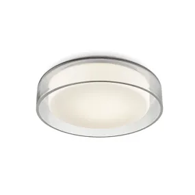 LED Flush Mount from the Aston Collection in Clear Finish by Kuzco Lighting