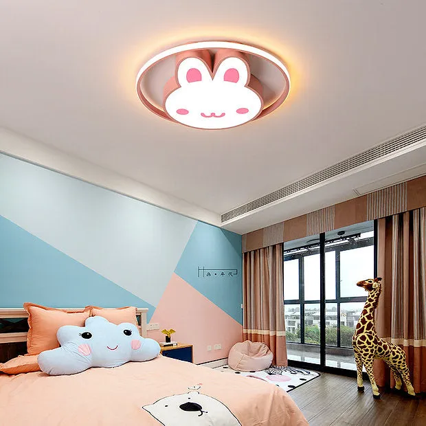 LED Rabbit Design Modern Cute Children Ceiling Light