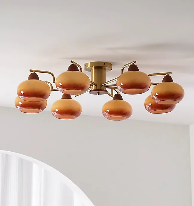 LED Retro Persimmon Look Ceiling Light