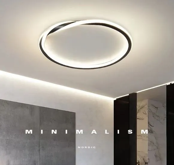 LED Spiral Minimalism Ceiling Light