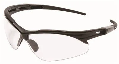 Legendforce Hard Coated Safety Glasses Black Frame Clear Lens