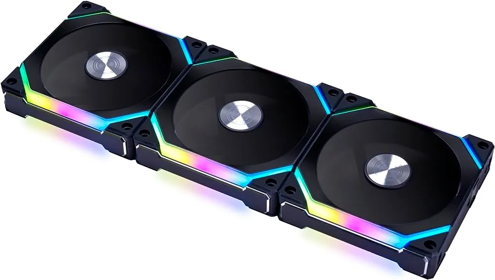 LIAN LI UNI FAN SL120 V2 RGB Black 黑色 3xFan Kit with Controller 三風扇組合附控制器 12cm Case (UF-SL120V2-3B)