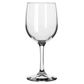 Libbey 8564SR Bristol Valley Series 8.75 oz Customizable Round White Wine Glass with SheerRim Dura-Temp Edge and Stemmed Base, Case of 24 Pcs