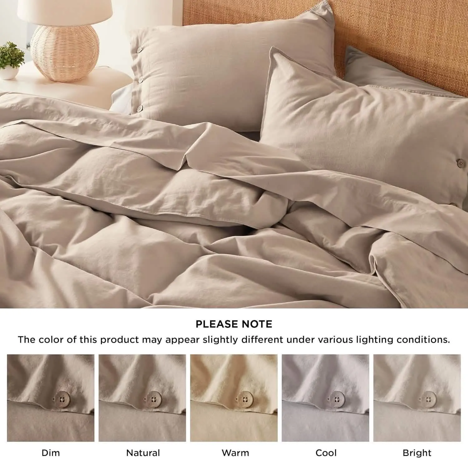 Linen Cotton Duvet Cover Set