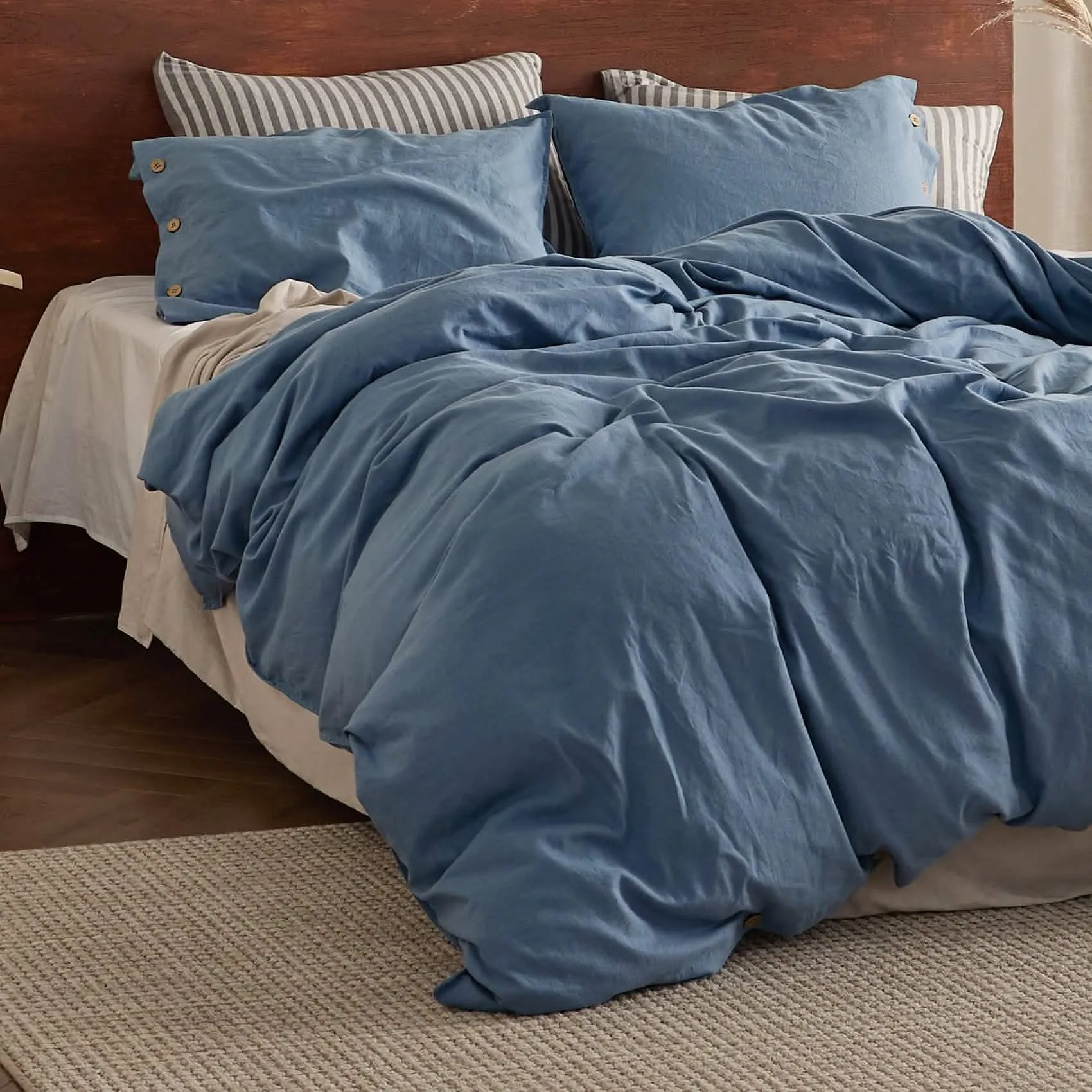 Linen Cotton Duvet Cover Set