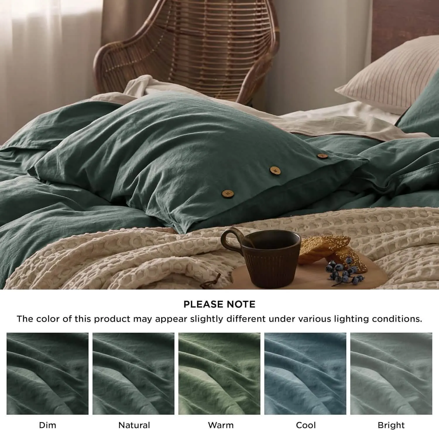 Linen Cotton Duvet Cover Set