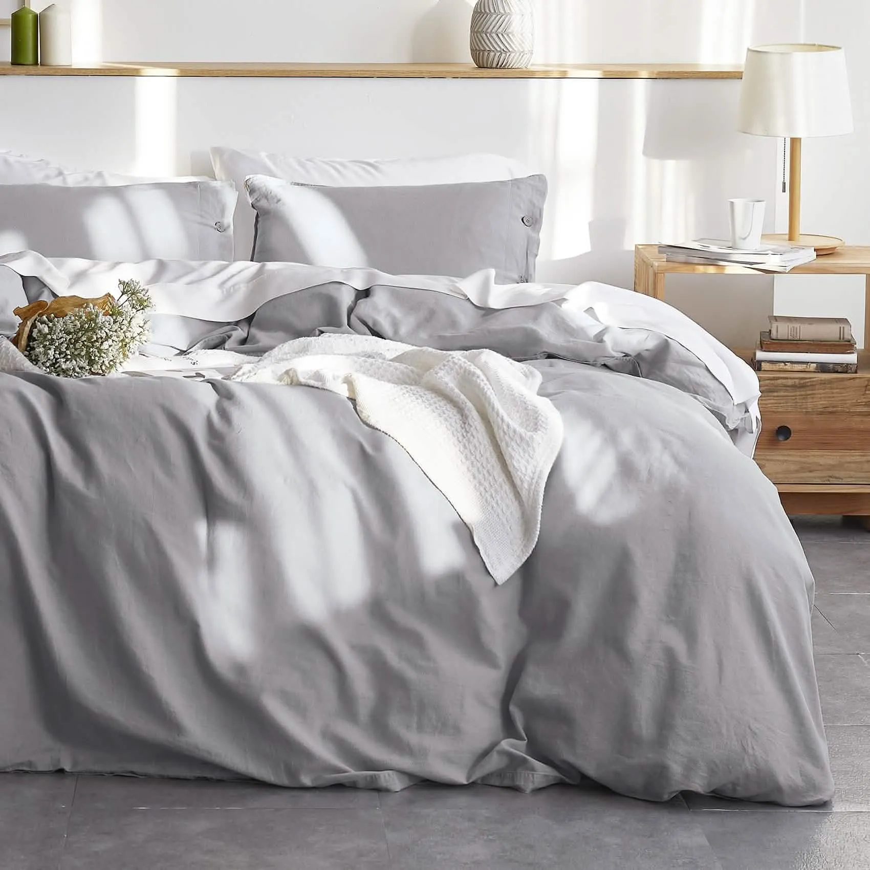 Linen Cotton Duvet Cover Set