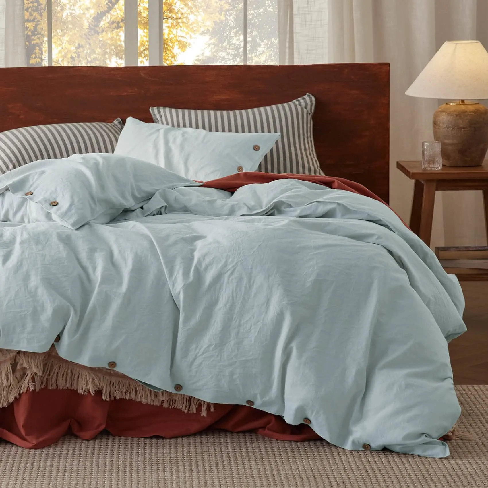 Linen Cotton Duvet Cover Set