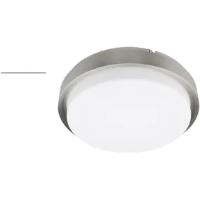 Lithium 11 In LED Flush Mount Light Selectable CCT Nickel Finish