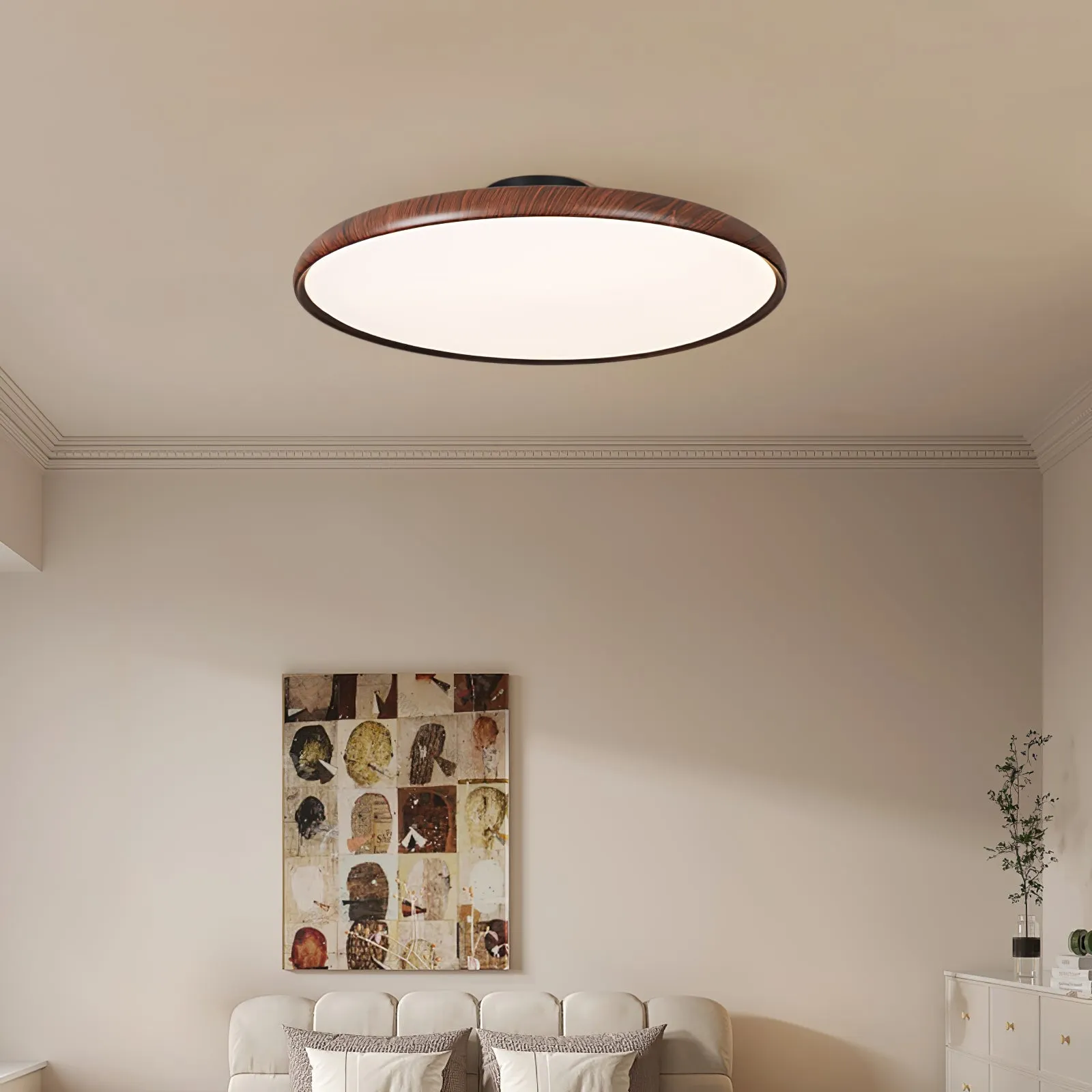 Lola Wood Grain Adjustable Ceiling Lamp