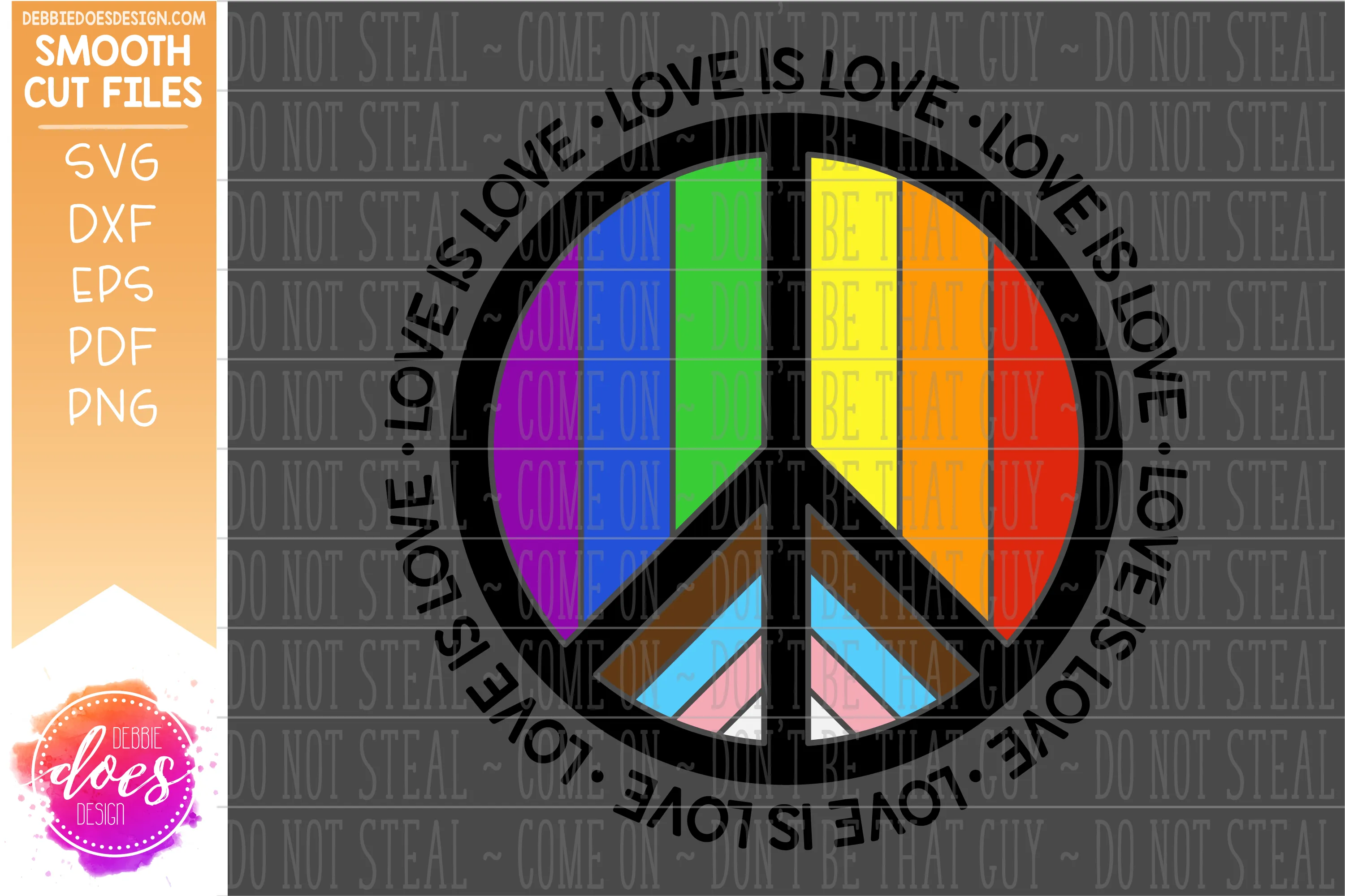 Love Is Love Progress Peace Pride - SVG Design