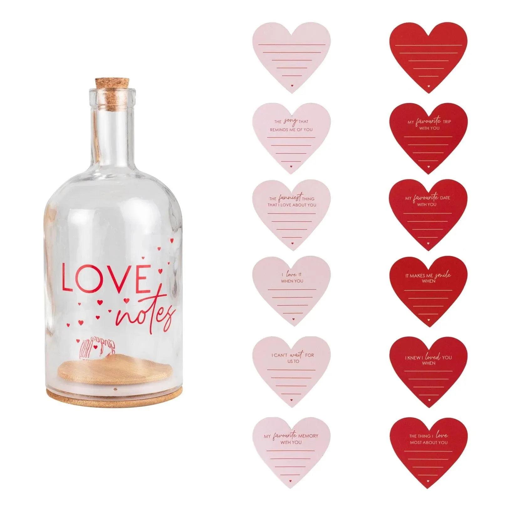 Love Notes in a Bottle Valentines Gift