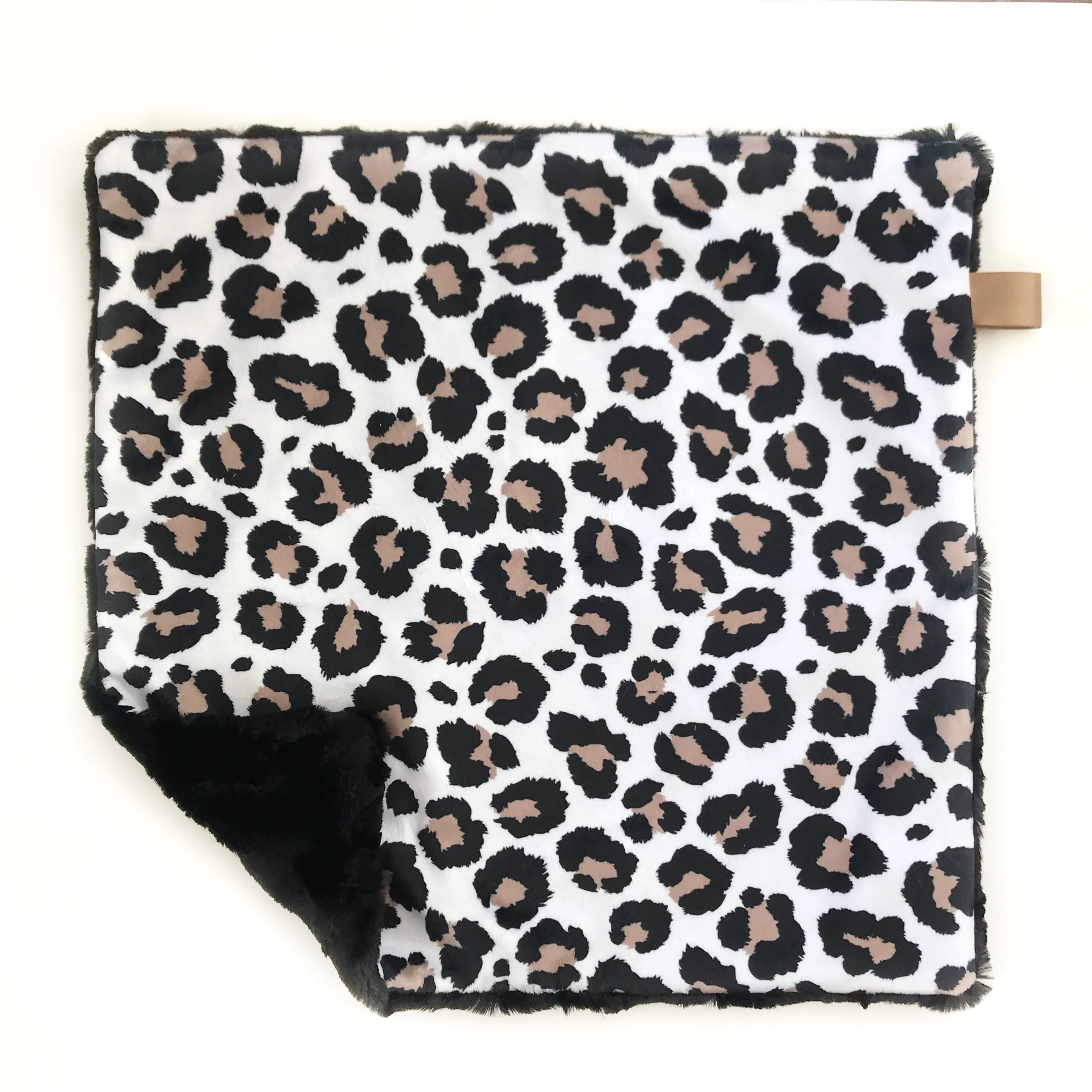 Lovey Blanket - Leopard on White