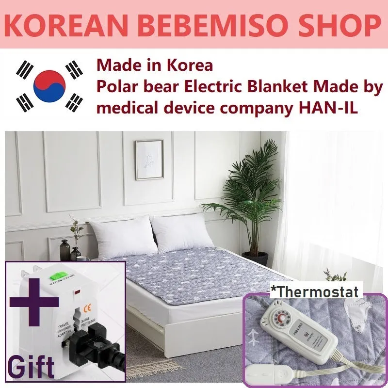 Made in Korea Polar bear Electric Blanket  HAN-IL (Electric pad)