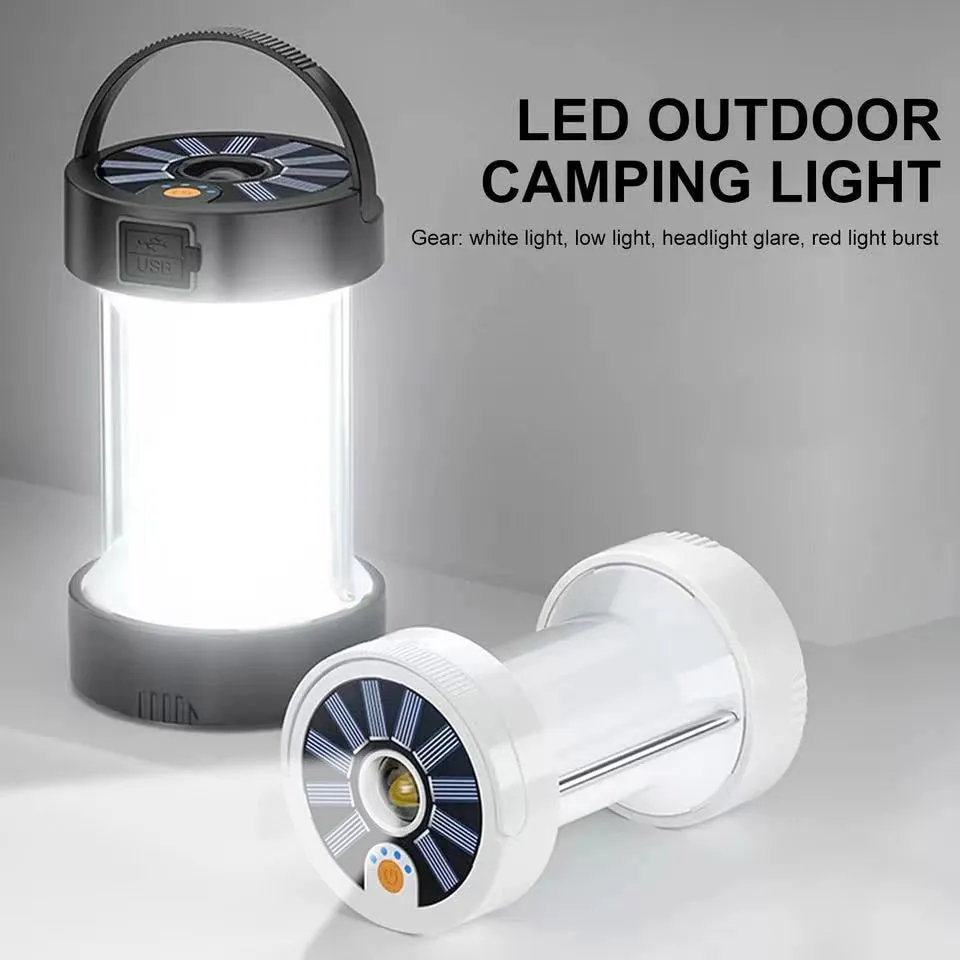 Magnetic Solar Powered Emergency Camping Light