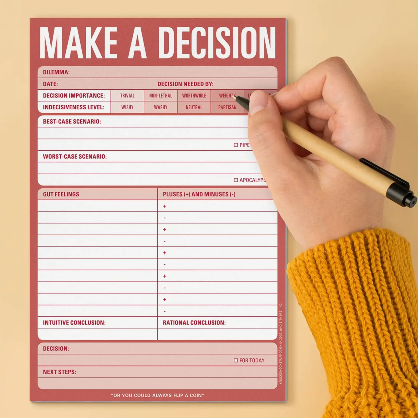 Make A Decision Pad