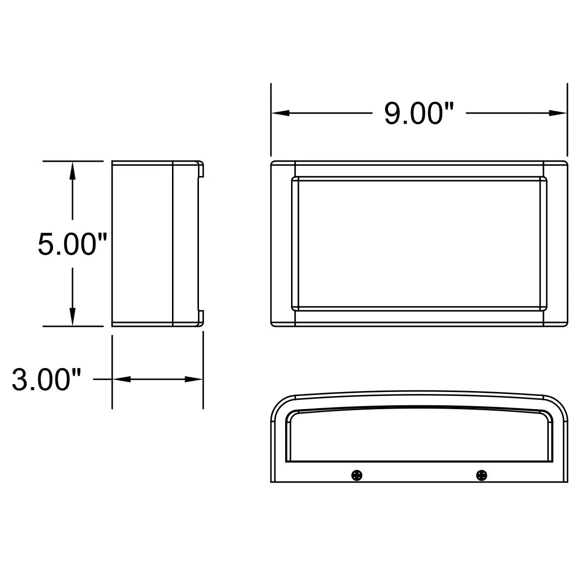 Malibu 9 in. LED Outdoor Wall Sconce Satin Finish