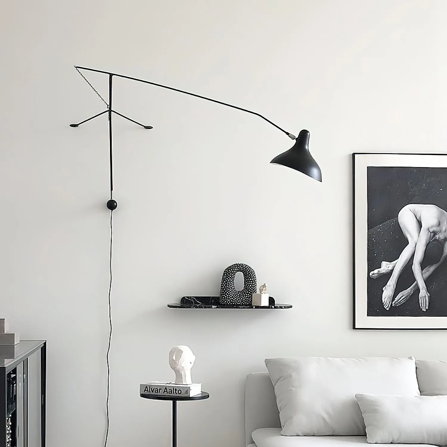 Mantis Black Wall Lamp