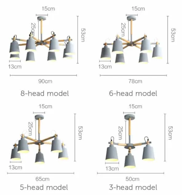 Margono Scandi Ferris Cups Ceiling Lamp