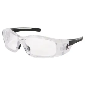 MCR Safety Swagger SR1 Safety Glasses - Clear Frame - Clear Anti-Fog Lens - SR140AF