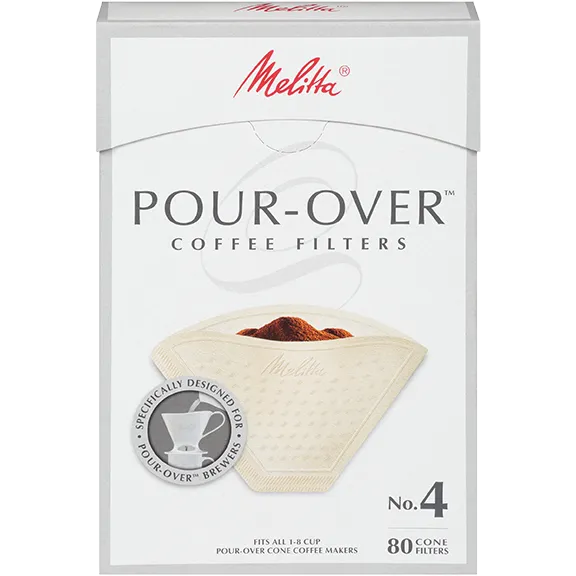 Melitta No. 4 Pour-Over Coffee Filters