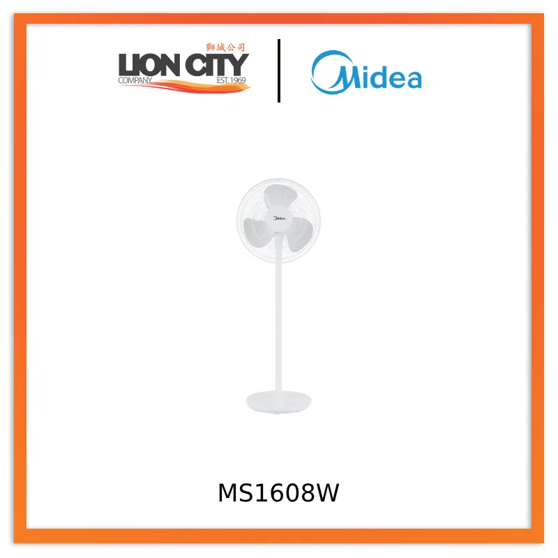 Midea MS1608W White Stand Fan Launch Memo, 16 Inches