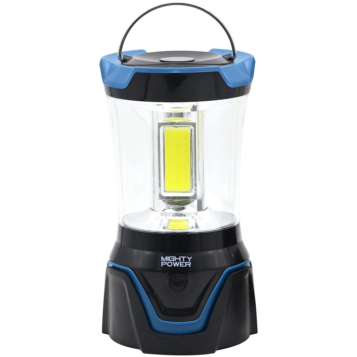 Mighty Power COB LED Camping Lantern with 4 Light Modes, Blue, 1500 Lumens