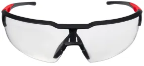 Milwaukee 48-73-2012 Safety Glasses, Unisex, Anti-Fog Lens, Polycarbonate Lens, Plastic Frame, Black/Red Frame :CD: QUANTITY: 1