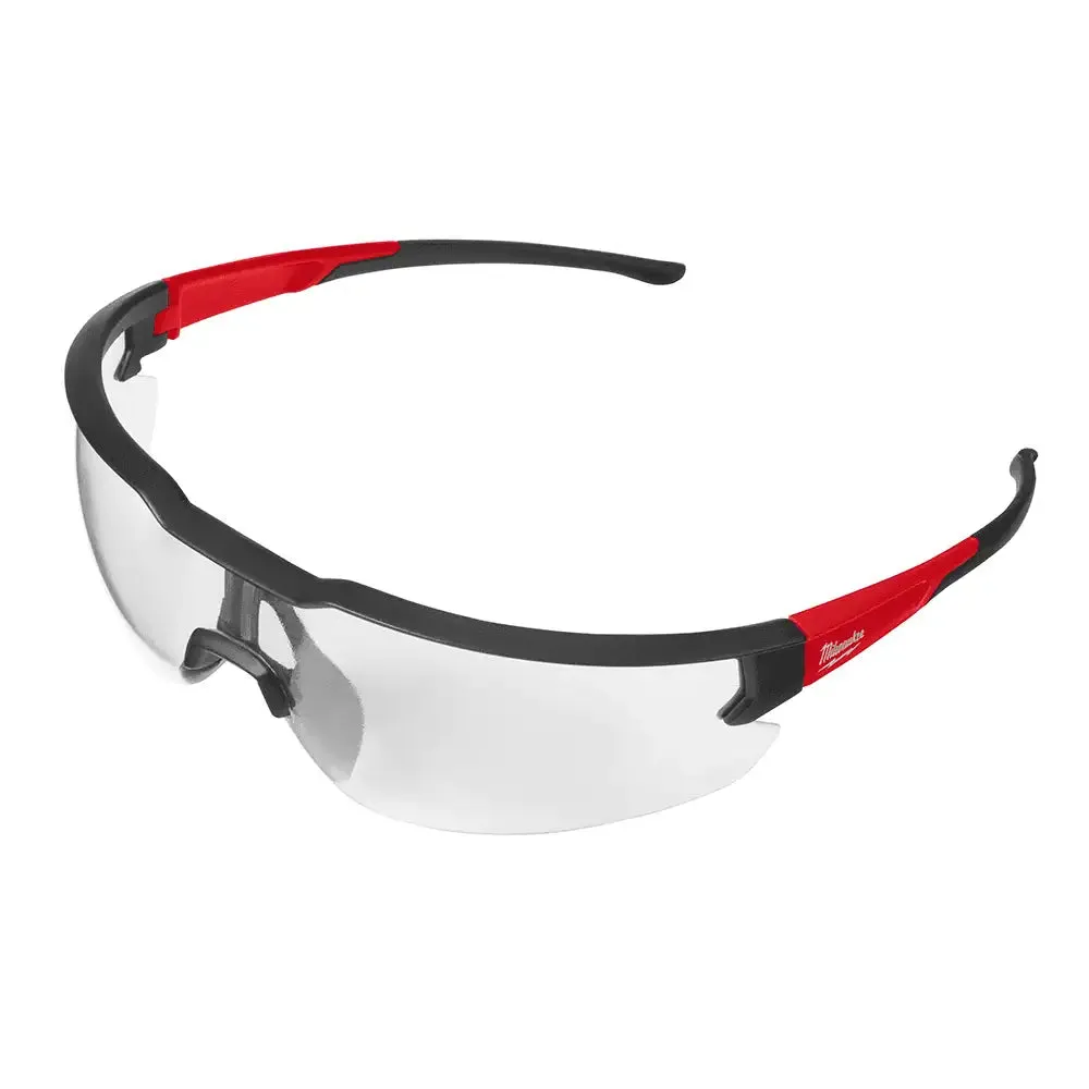 Milwaukee Safety Glasses with Clear Anti-Fog Lenses