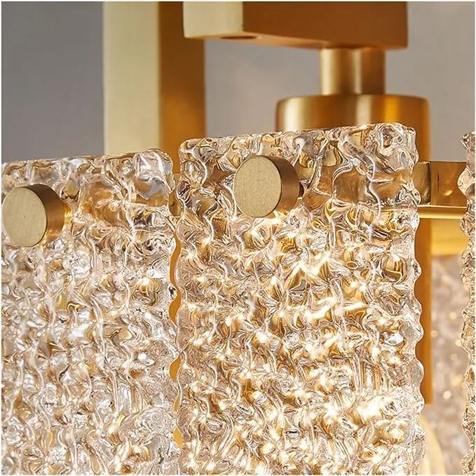 Modern Glass Shade Wall Light in Brass for Bedroom/Hallway