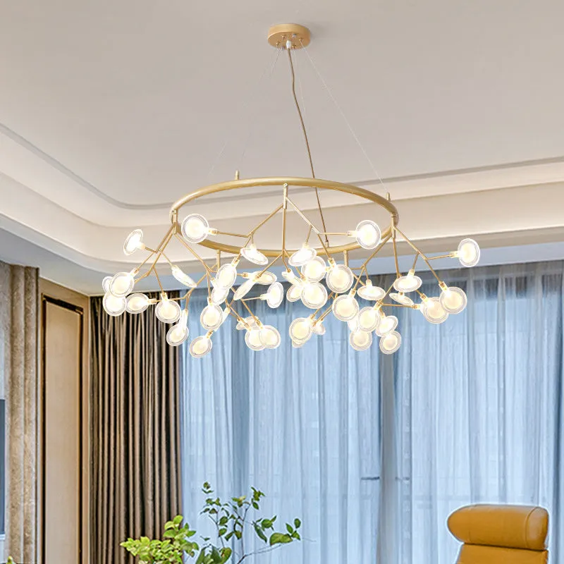 Modern Sputnik LED Chandelier for Minimalist Living Rooms