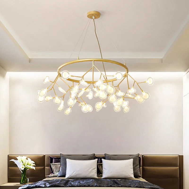 Modern Sputnik LED Chandelier for Minimalist Living Rooms