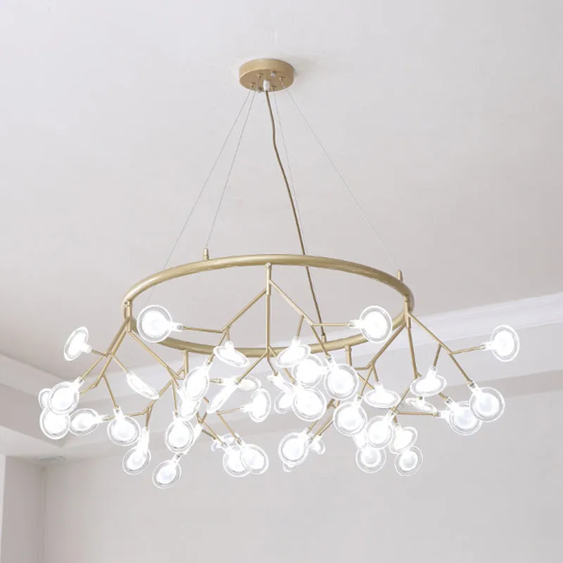 Modern Sputnik LED Chandelier for Minimalist Living Rooms