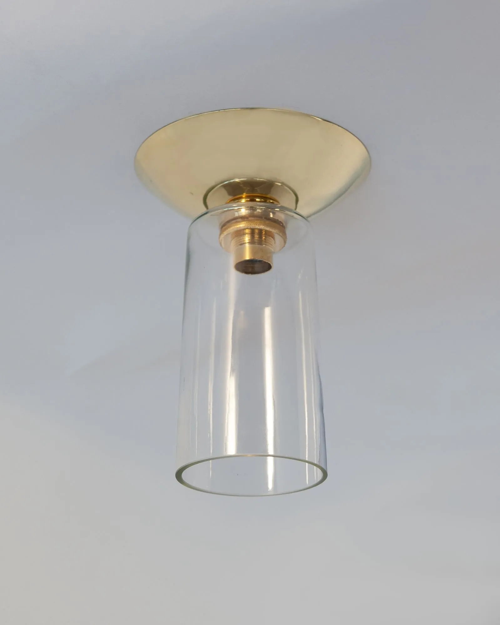 Moderne Flush Mount with Tapered Glass