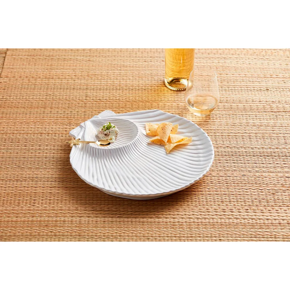 Mud Pie Fan Shell Chip & Dip Set