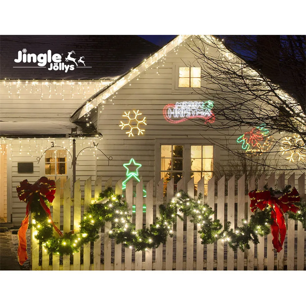 Multi-Coloured 288 LED Xmas Lights Outdoor/Indoor - Jingle Jollys