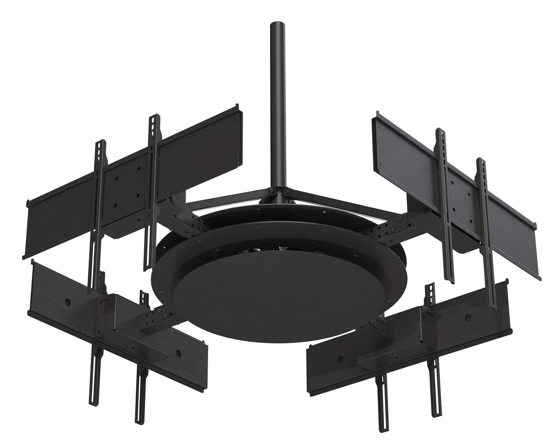 Multi-Display Ceiling Mount with Four Telescoping Arms for 37" to 75" Displays