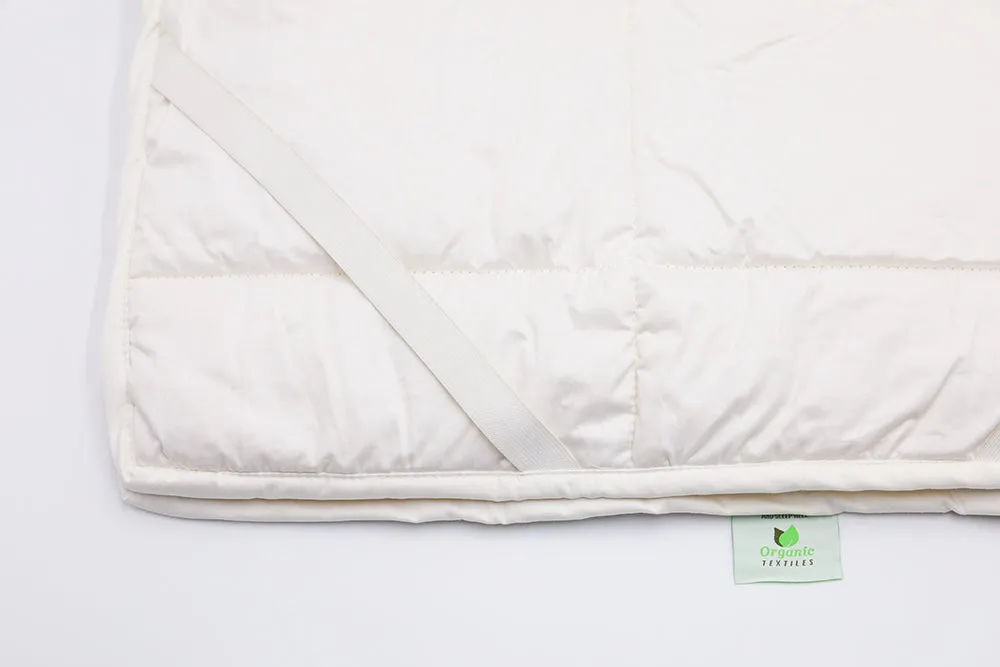 Natural Wool Crib Mattress Pad - Soft and Safe for Babies