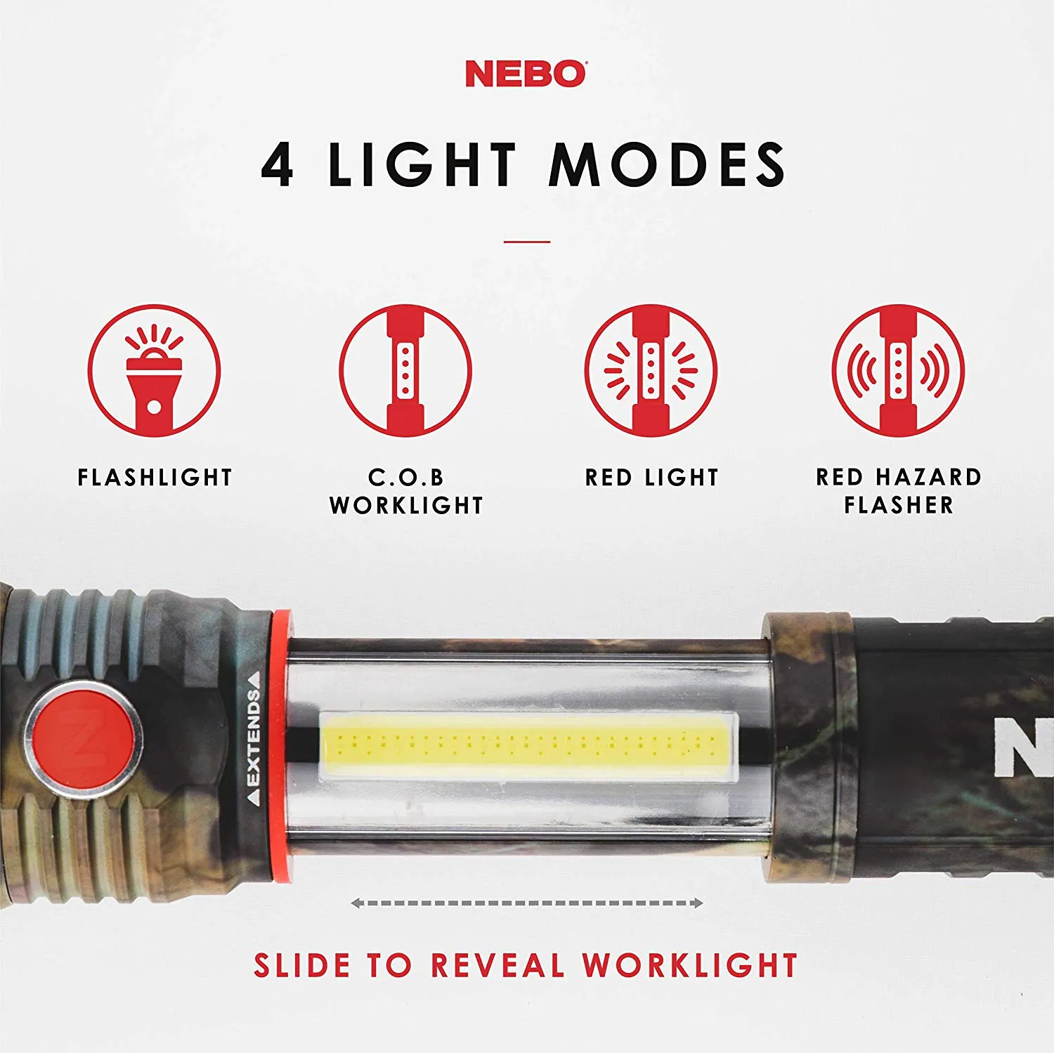 Nebo SLYDE  400 Lumen Flashlight Worklight - Camo