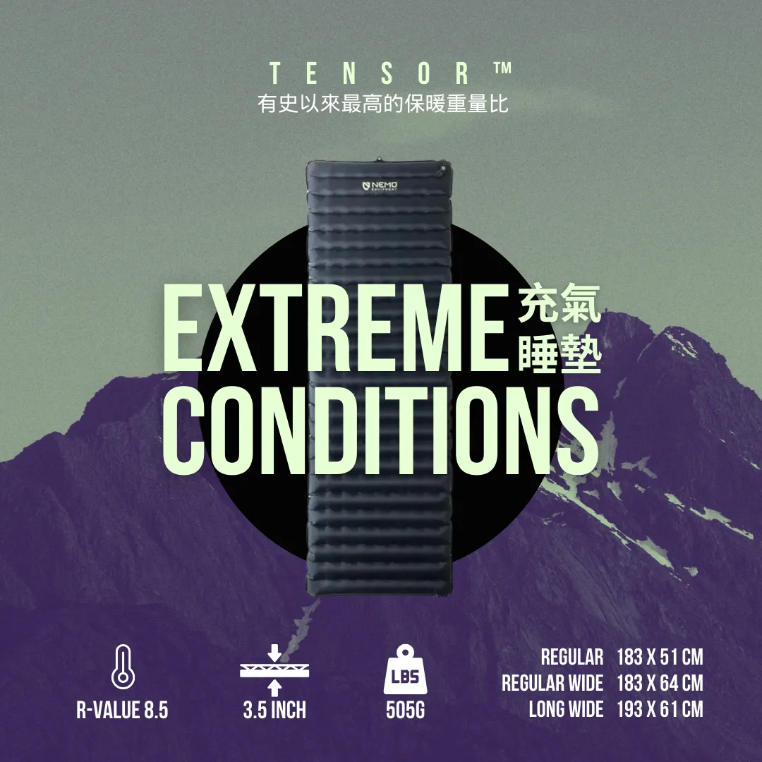 Nemo Tensor Extreme Conditions Ultralight Insulated Sleeping Pad 超輕隔熱睡墊