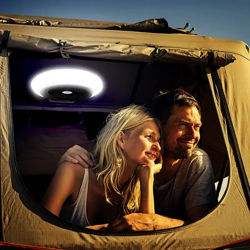 New Arrival Tent Fan Camping Lamp Outdoor Portable Led Camping Lantern With Fan