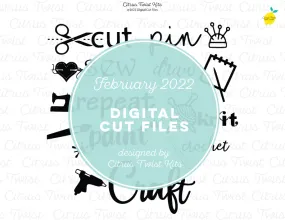 NEW! Digital Cut file - CRAFT ICONS - February 2022