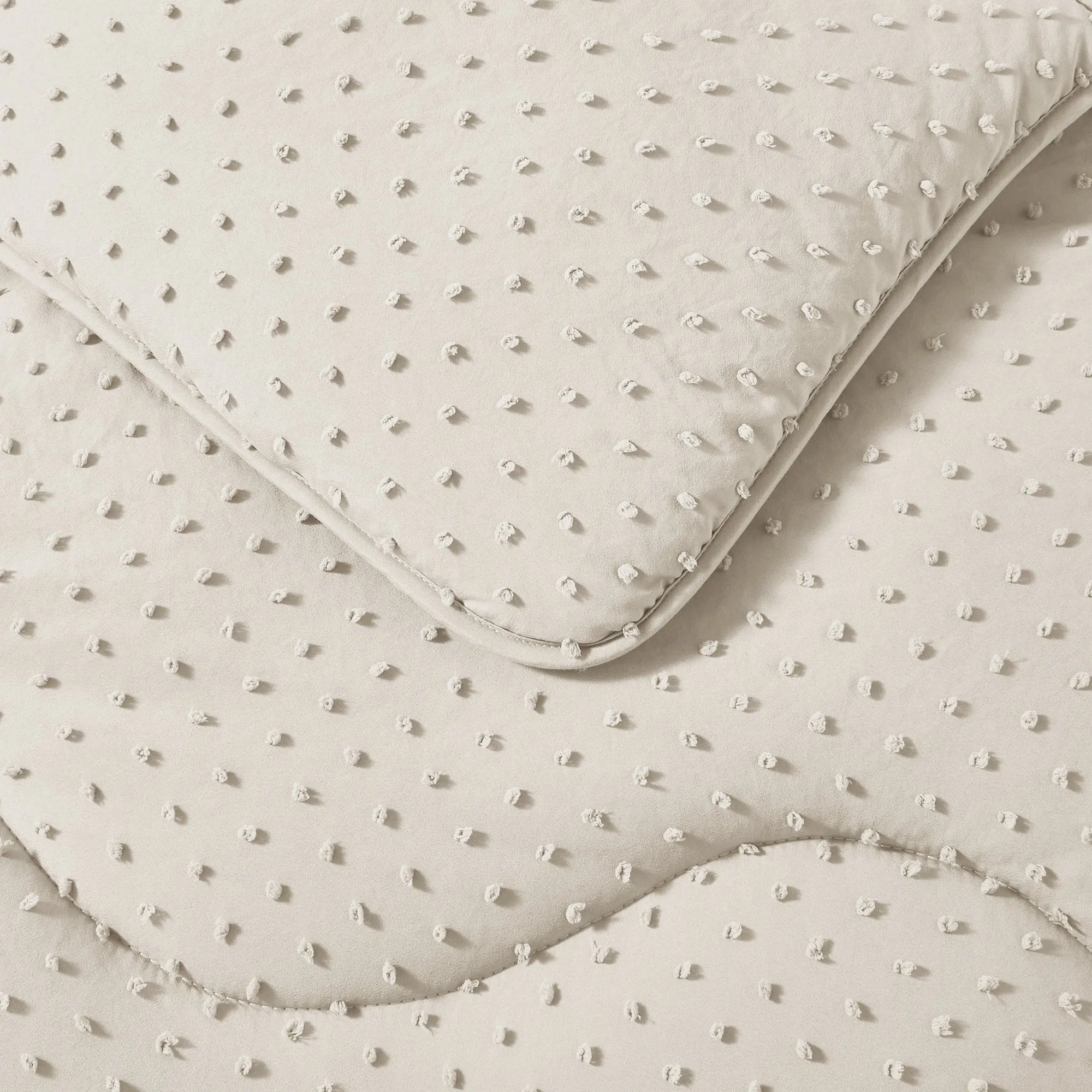 Night Lark® Tufted Dots Coverless Duvet Set