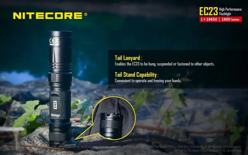 NITECORE EC23 1800 Lumen High Lumen EDC Flashlight