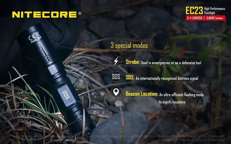 NITECORE EC23 1800 Lumen High Lumen EDC Flashlight