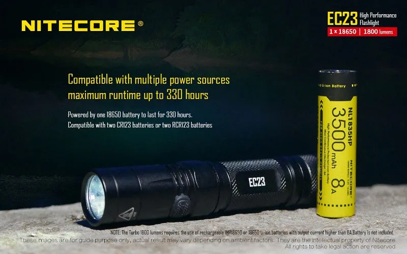 NITECORE EC23 1800 Lumen High Lumen EDC Flashlight