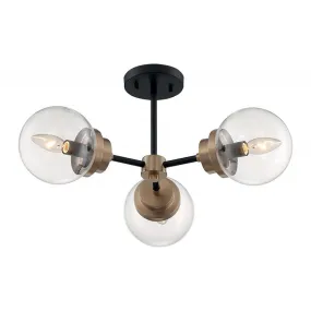 Nuvo Axis 3-lt 23" Semi Flush