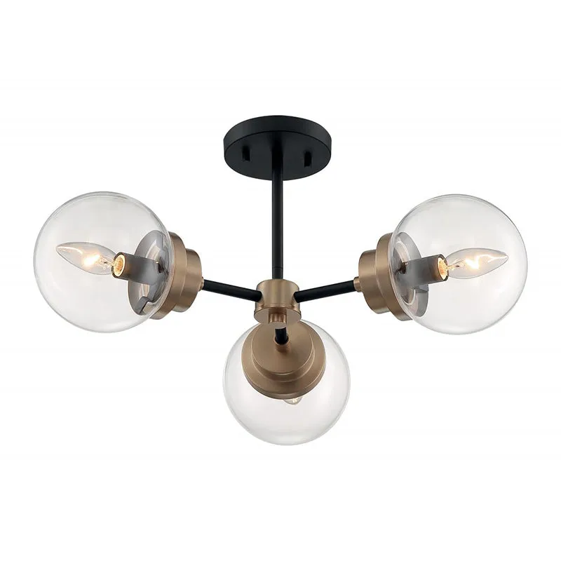 Nuvo Axis 3-lt 23" Semi Flush