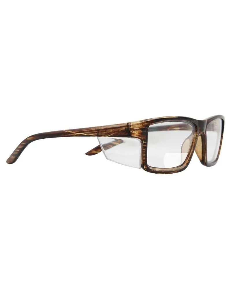 Pacific Bifocal Safety Glasses  2.50 - Brown